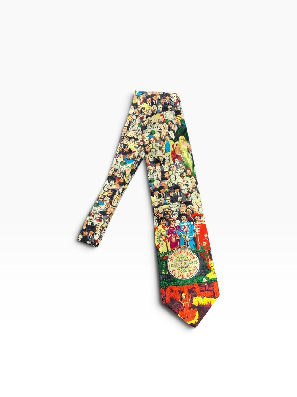 Vintage 1996 Beatles Sgt Pepper Silk Tie RM Style Apple Corps NOS Necktie